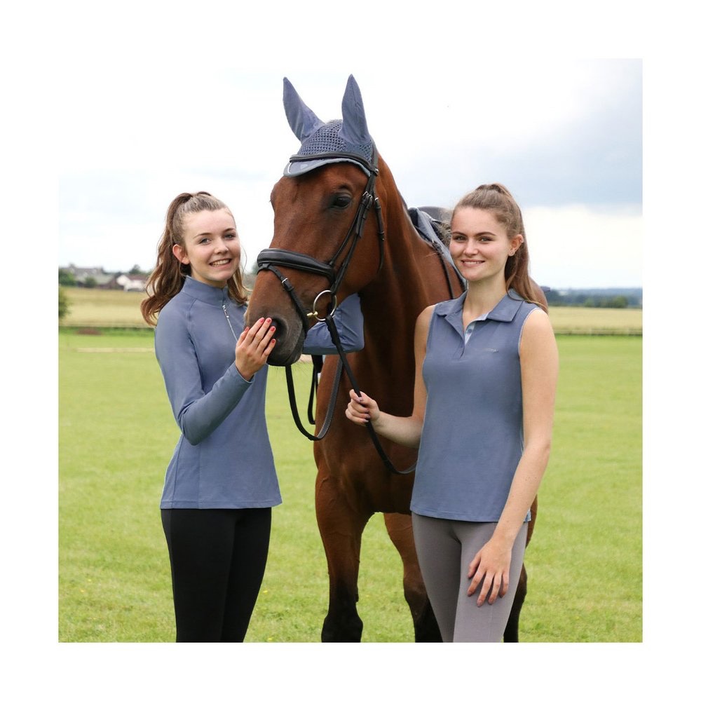 Hy Riviera/Silver Equestrian Synergy Saddle Pad and FREE Fly Veil - Image 2