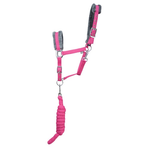 Hy Sport Active Head Collar & Lead Rope - Bubblegum Pink