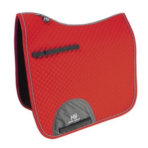 Hy Sport Active Dressage Saddle Pad - Rosette Red
