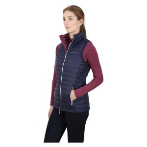 Hy Equestrian Synergy Padded Gilet - Navy/Fig