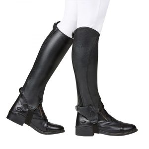 Dublin Opulent Half Chaps Adults SMALL - Black
