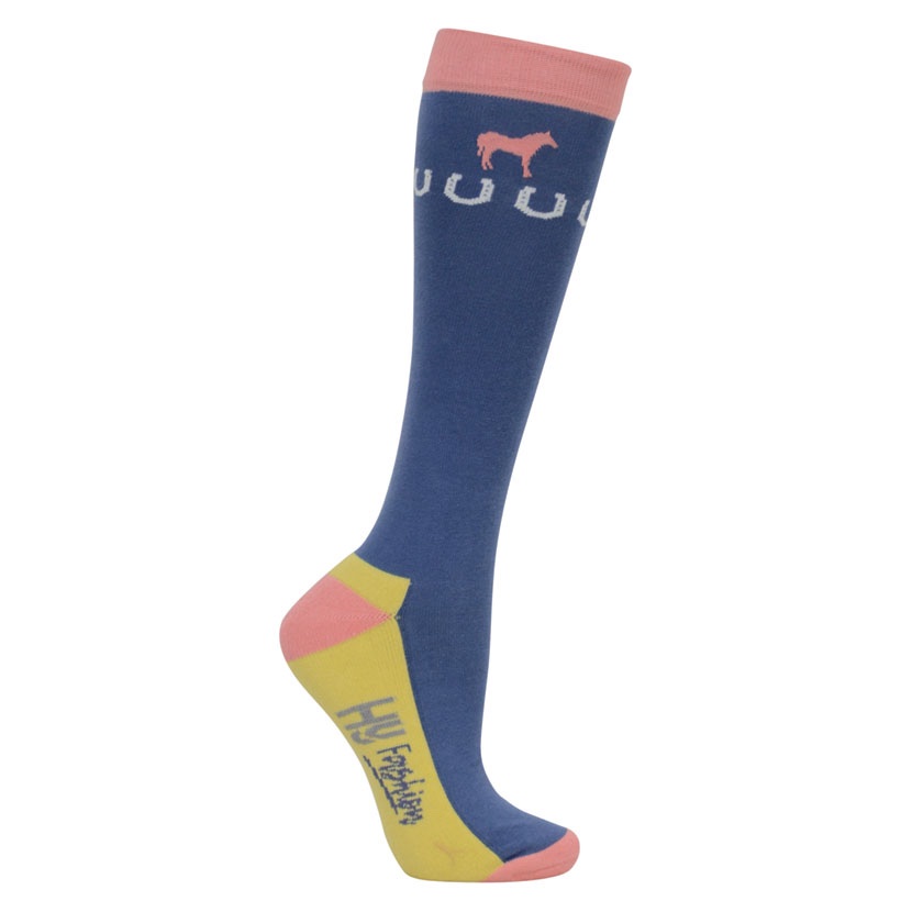Hy Equestrian Newmarket Horse Print Socks (Pack 3) - Adult 4-8 - Image 2