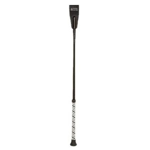Hy Equestrian Riding Whip Spiral Sure Grip Handle - Black 71cm