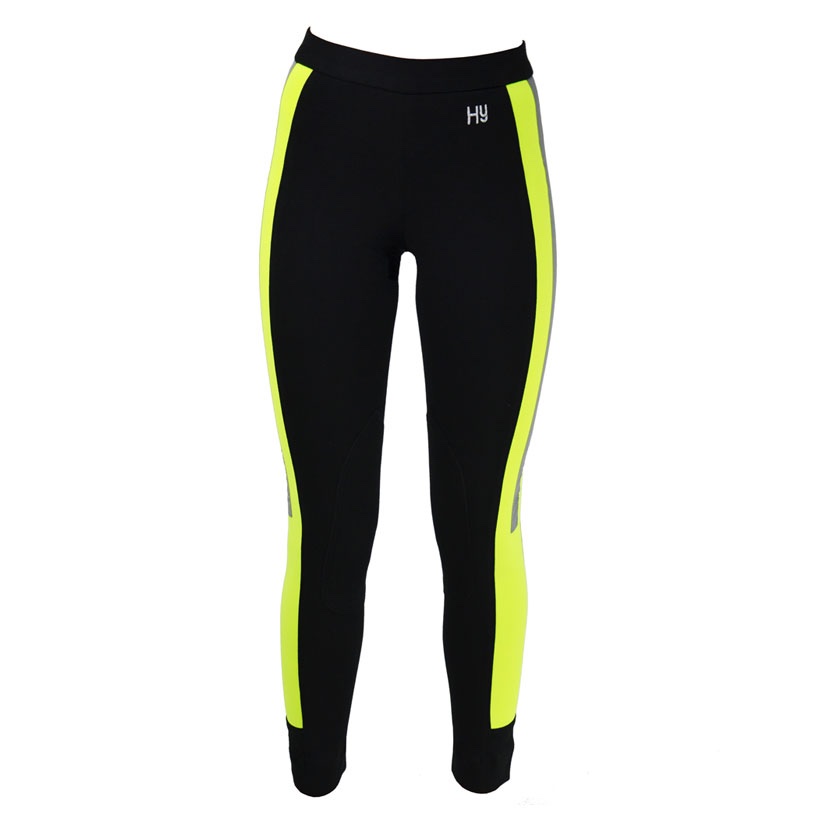 HyVIZ Reflector Ladies Jodhpurs - Yellow/Black - Image 2