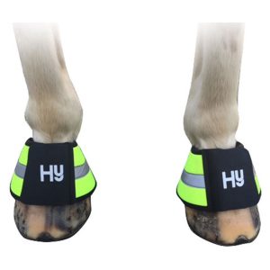 Reflector Over Reach Boots by Hy Equestrian - Yellow