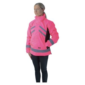 HyVIZ Waterproof Riding Jacket - Pink/Black Sizes XS, Small, Large & XL