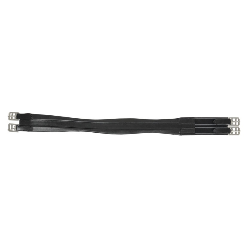 Hy Equestrian Leather Atherstone Padded Girth - Elasticated Both Ends - Image 7