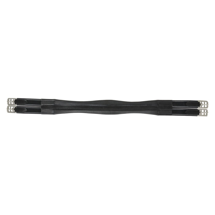 Hy Equestrian Leather Atherstone Padded Girth- Elasticated One End