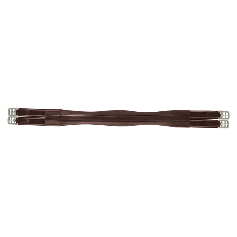 Hy Equestrian Leather Atherstone Padded Girth- Elasticated One End - Image 2