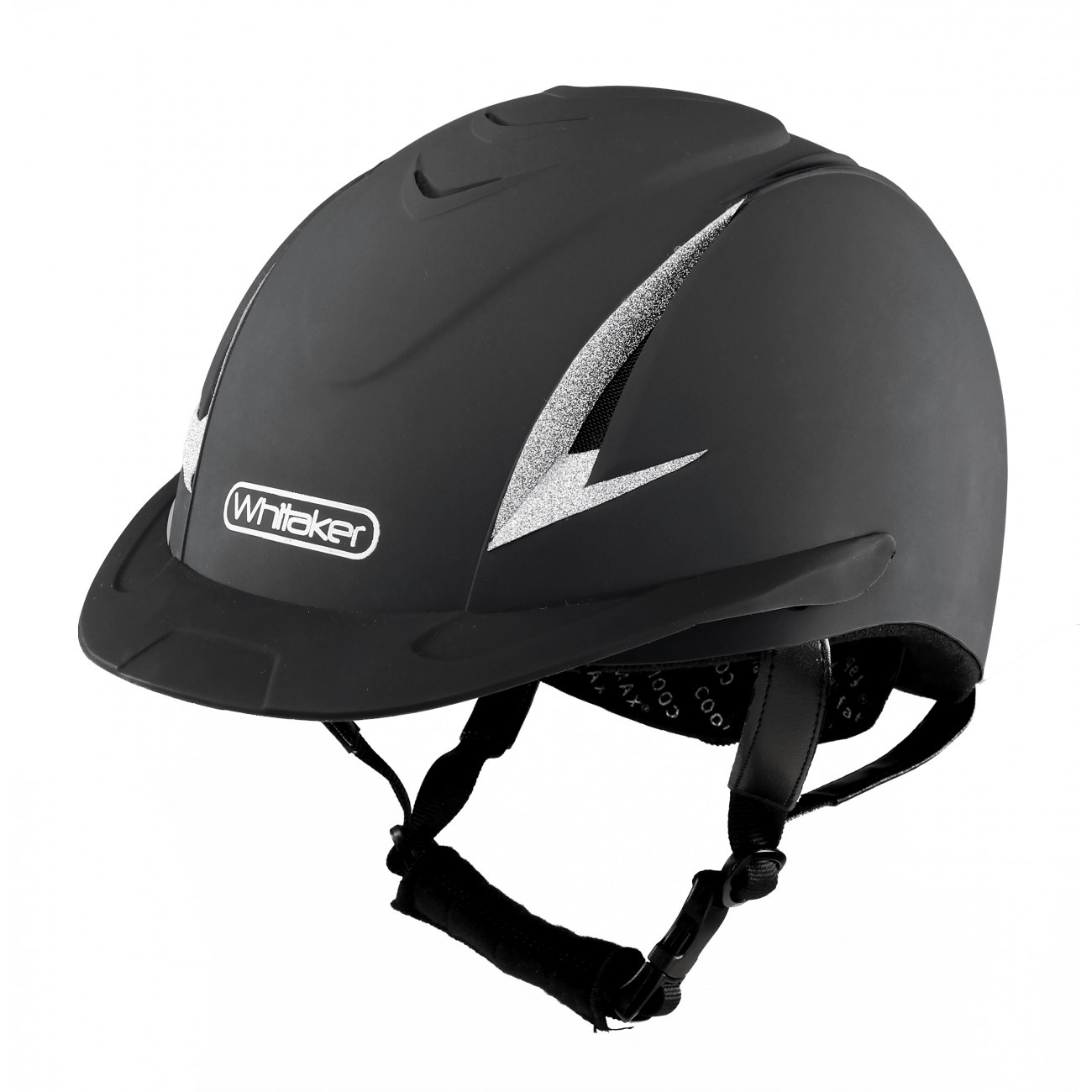 John Whitaker New Rider Generation Helmet with Sparkles Navy - RH041 - Image 3