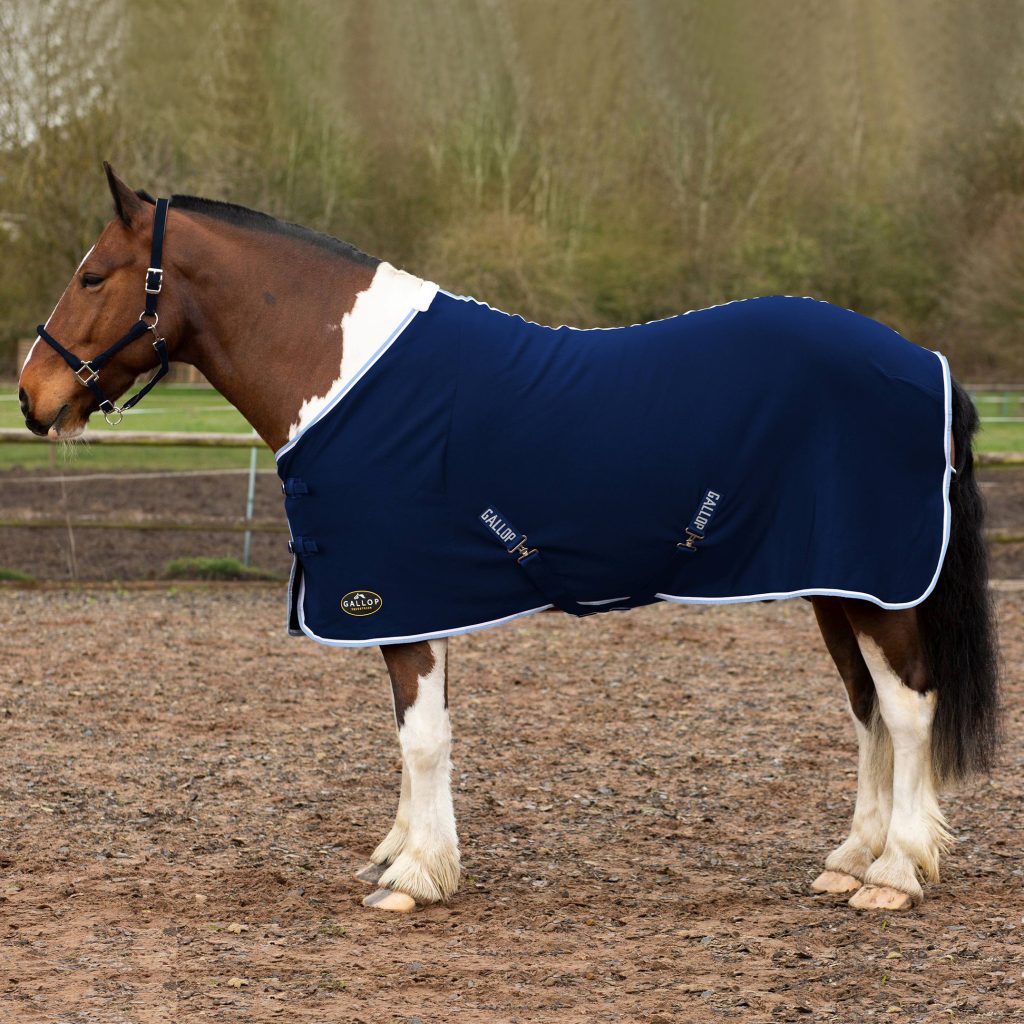 Gallop Navy Jersey Cooler Rug Sizes 3'6 to 7'0