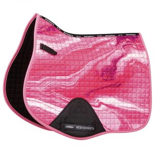 Weatherbeeta Prime Marble All Purpose Saddle Pad Pink Swirl