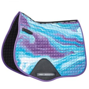 Weatherbeeta Prime Marble All Purpose Saddle Pad Purple Swirl