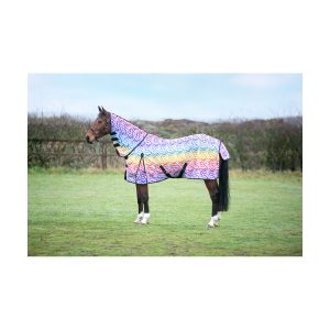 StormX Original Zebra Rainbow Fly Rug Size 4'0