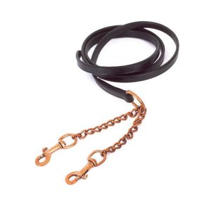 Windsor Leather Lead And Twin Chain
