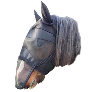 Elico Linhope Fly Mask with Removable Nose Size Small Pony to Full
