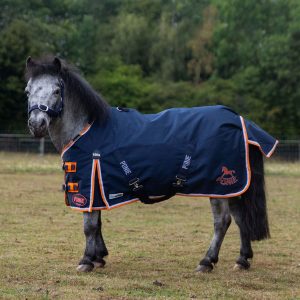 Gallop Ponie Duraproof 100g Turnout Navy Sizes 3'6 to 5'3