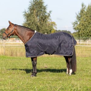 STORMX Empra Luxury Show Rug Navy/Cream Sizes 5'6 to 7'3