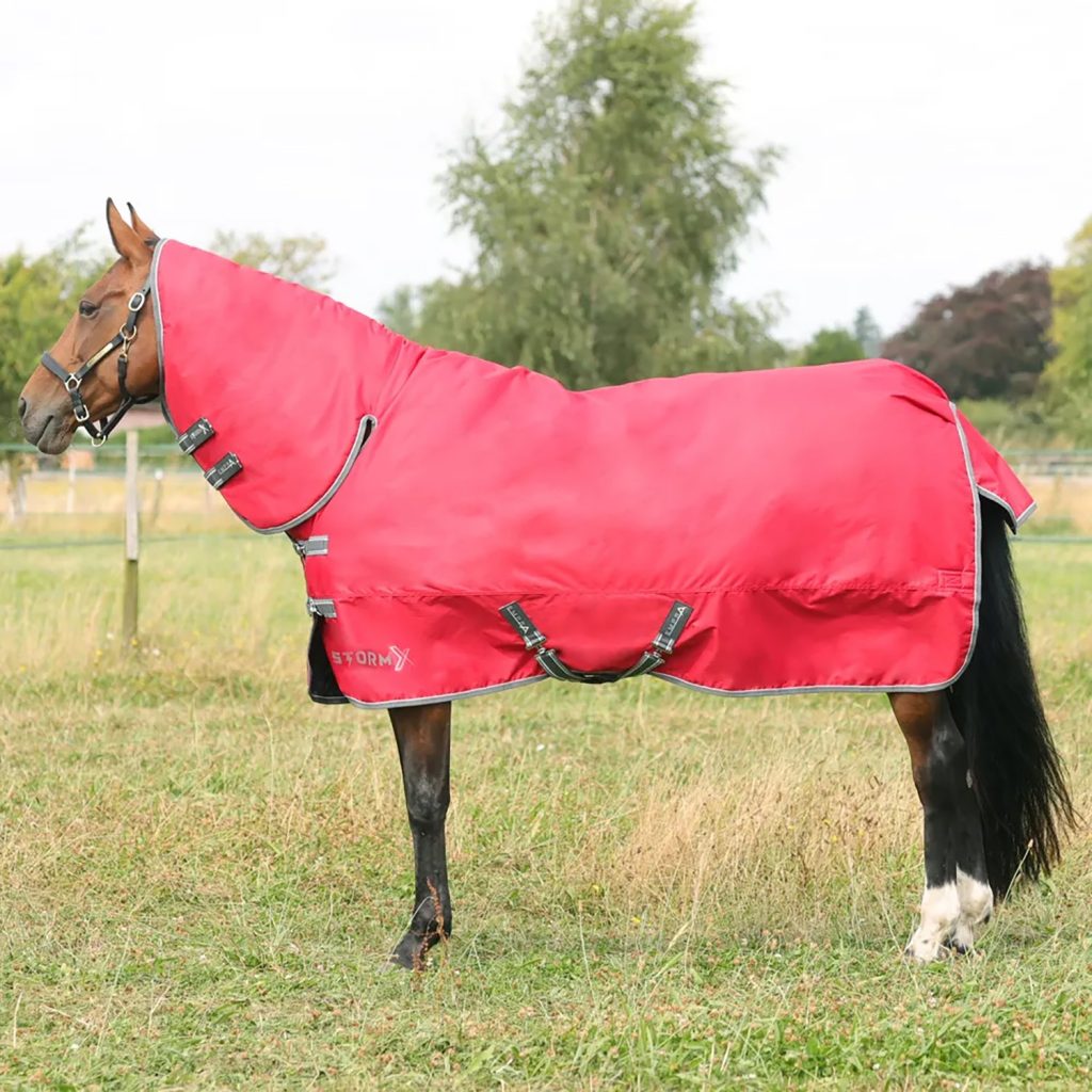 StormX Empra 300g Combo Turnout Rug Red 4'6 to 7'3