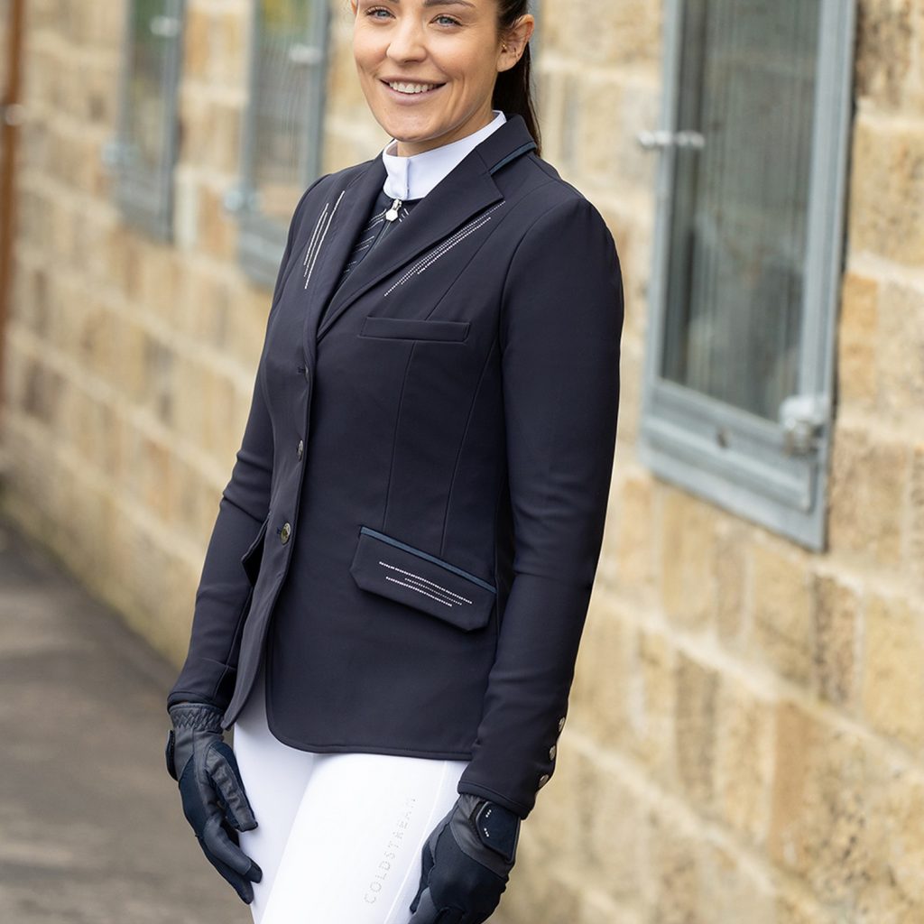 Coldstream Harthill Diamante Show Jacket Navy Size 6 to 16