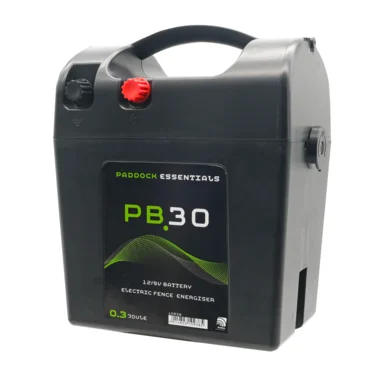 Paddock Essentials PB30 energiser | 0.4J 9/12 volt input - Image 2
