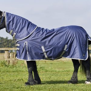 Firefoot Turnout Rug Detchable Neck 50g Navy/Grey Sizes 4'6 to 7'0