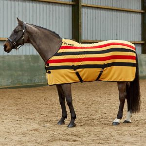 Whitaker R404 Aintree Fleece Stripe Rug Yellow Sizes 4'3 to 7'0