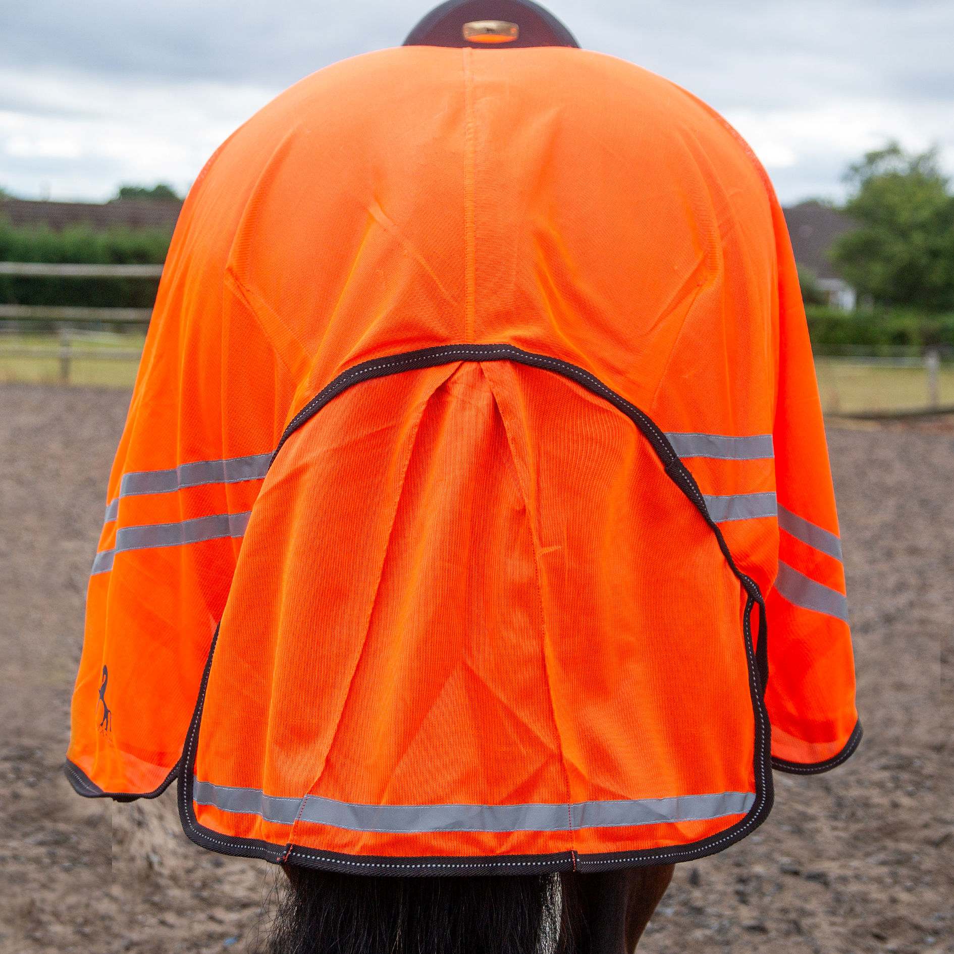 Gallop Retro Reflective Mesh Exercise Sheet Yellow or Orange size 3'9 to 7'3 - Image 5