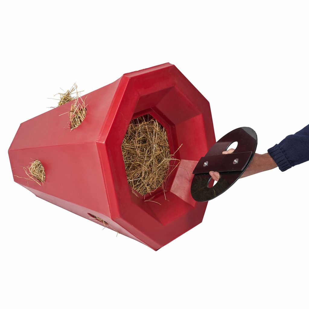 Stubbs Lidded Hay Roller Horse Red S4280